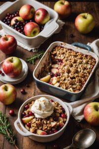 Apple Cranberry And Pear Crisp