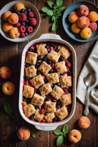 Apricot Berry Cobbler