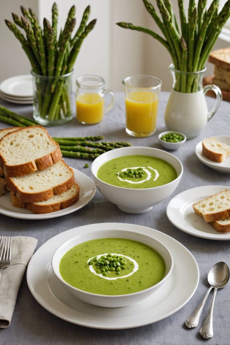 Asparagus And Pea Soup With Lemon