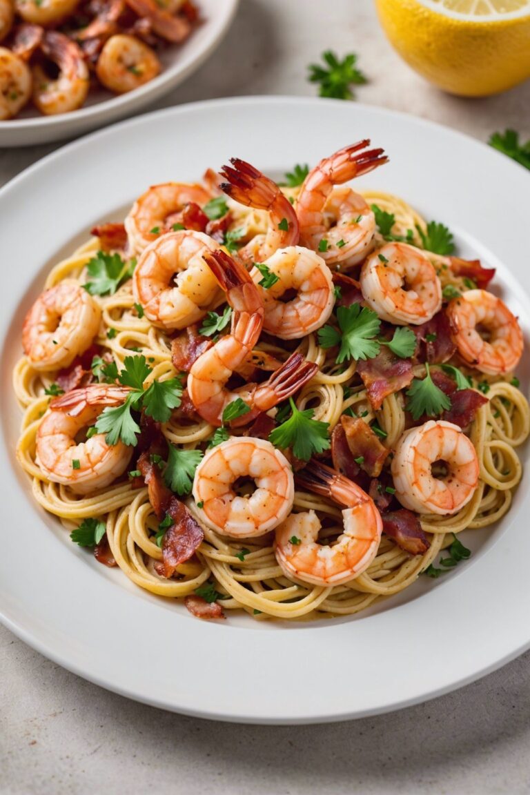 Bacon Shrimp Scampi