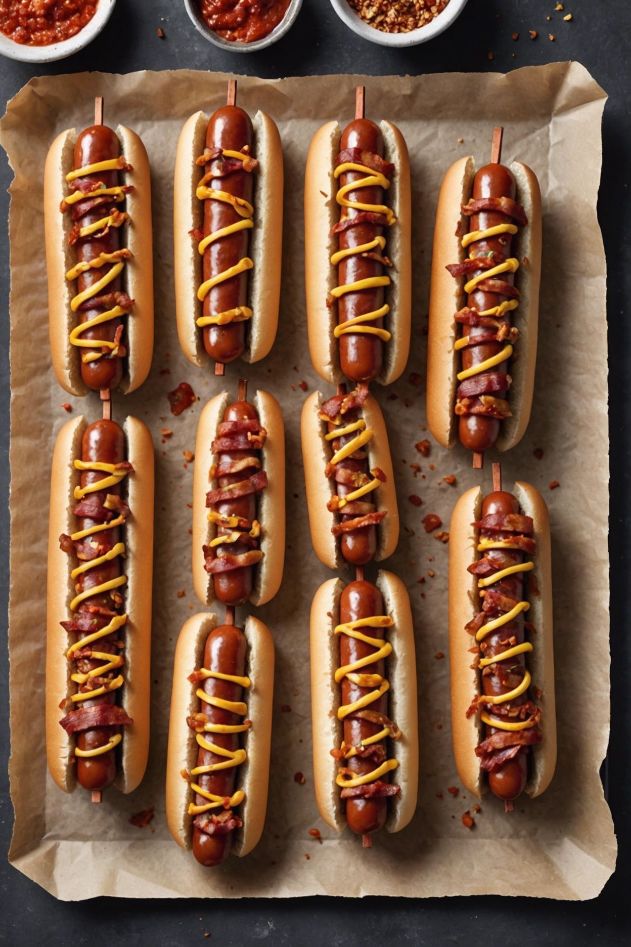Bacon Wrapped Double Dogs