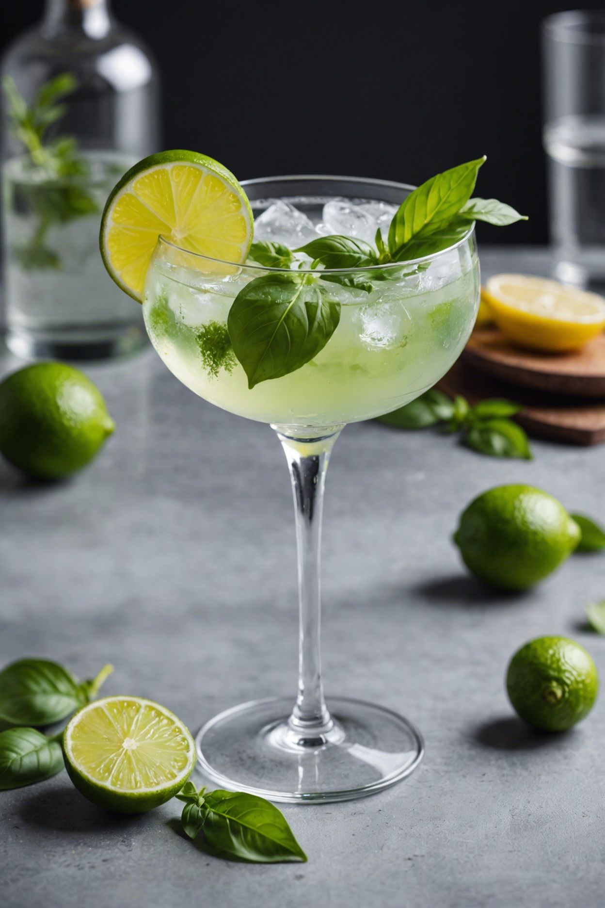 Basil Gin Cocktail
