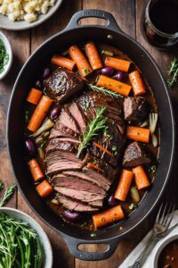 Beef Pot Roast In Red Wine