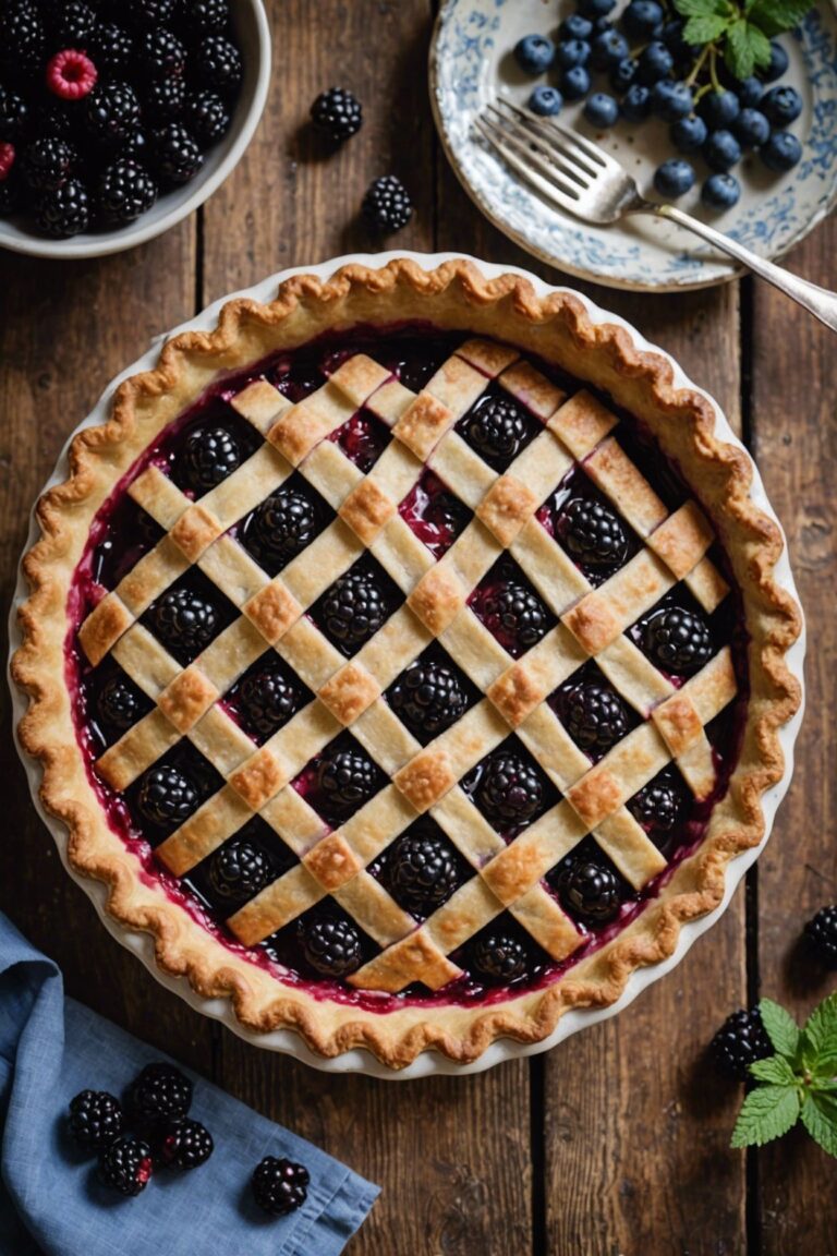 Blackberry And Blueberry Pie