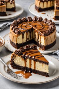 Brownie Caramel Cheesecake