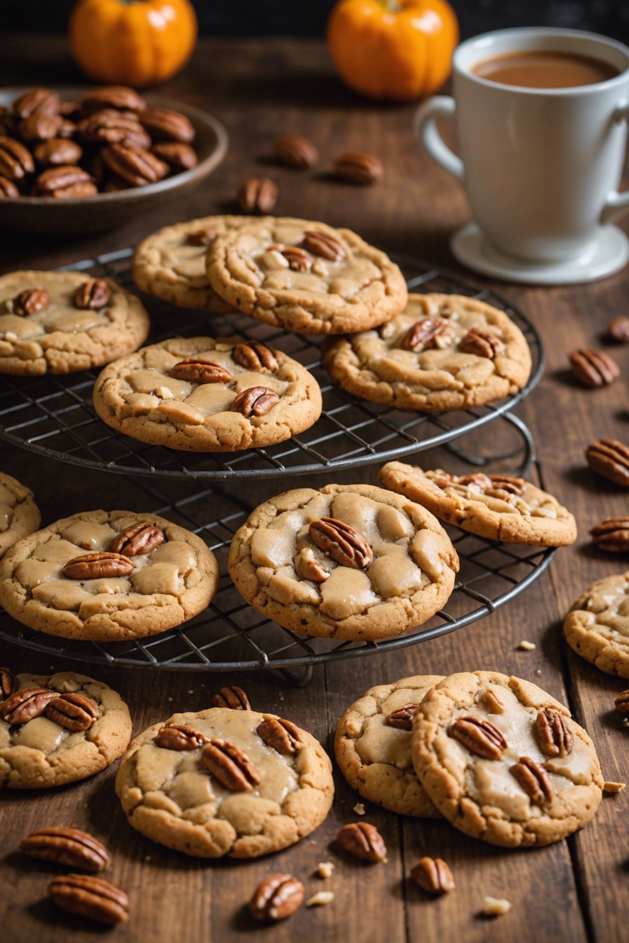 Caramel Pecan Cookies