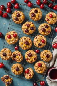 Cherry Cornflake Cookies