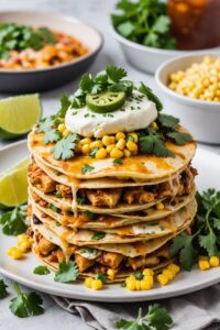 Chicken Enchilada Stacks