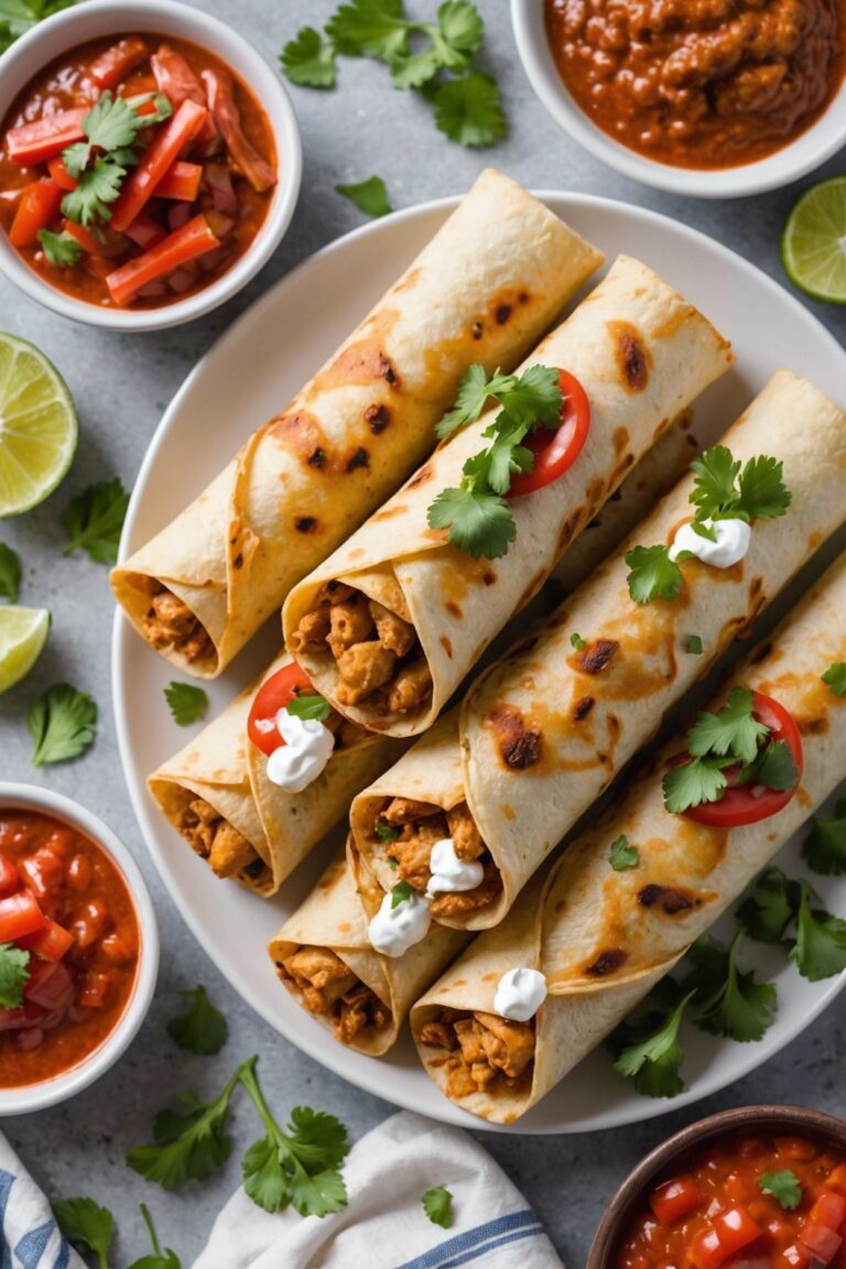 Chicken Fajita Taquitos