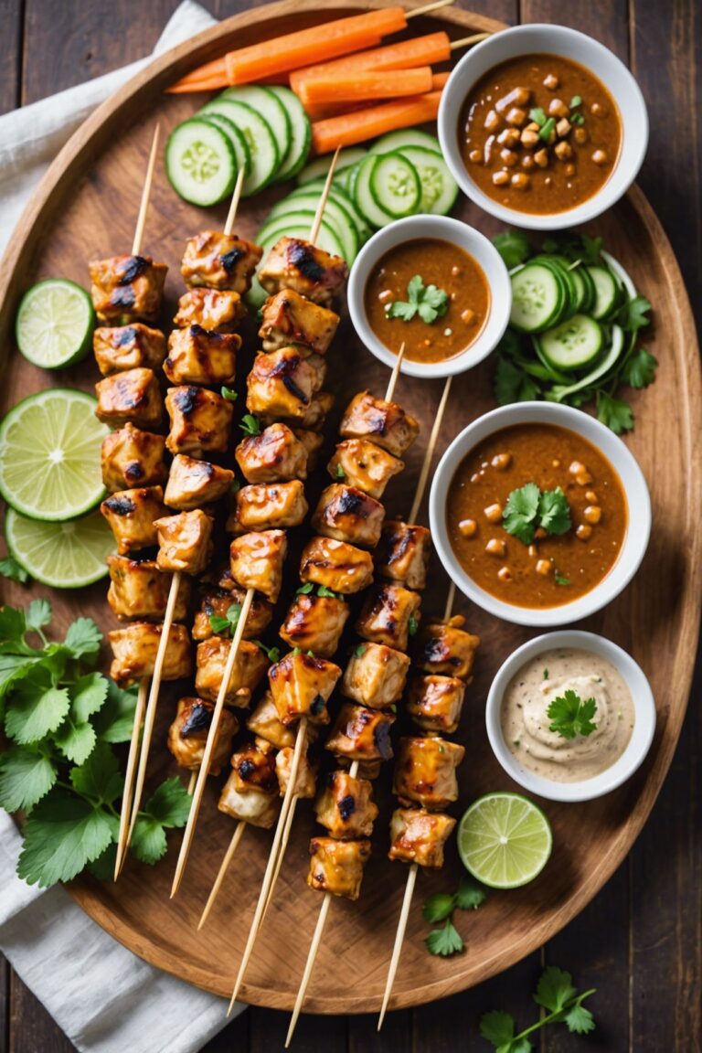 Chicken Satay With Dipping Sauce