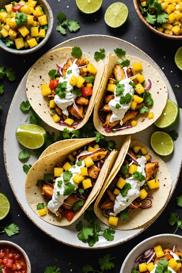 Chicken Tacos With Pineapple Salsa