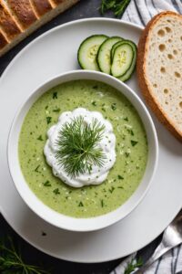 Chilled Cucumber Dill Soup