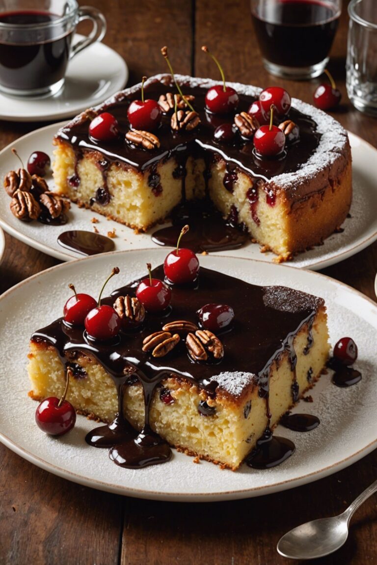 Chocolate Cherry Upside Down Cake