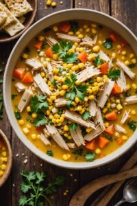 Corn Rotisserie Chicken Soup