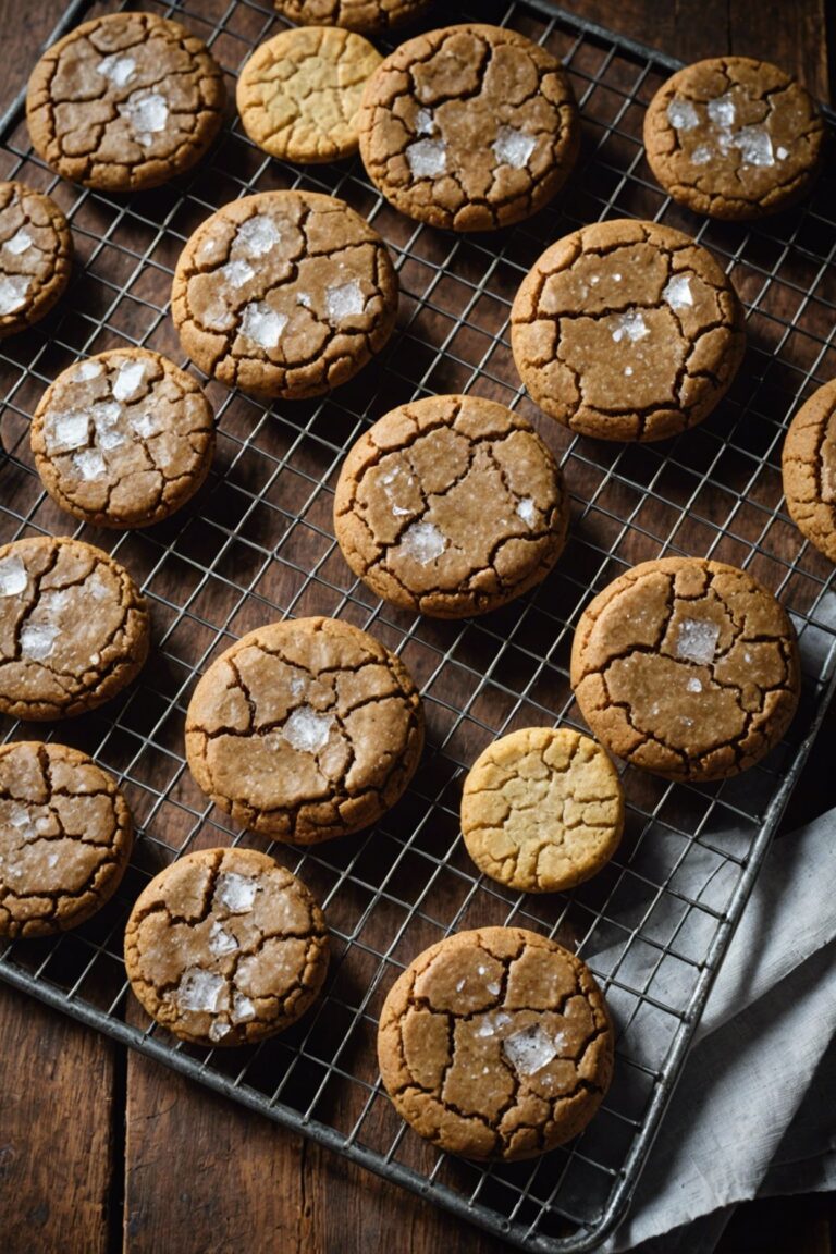 Crackle Top Molasses Cookies