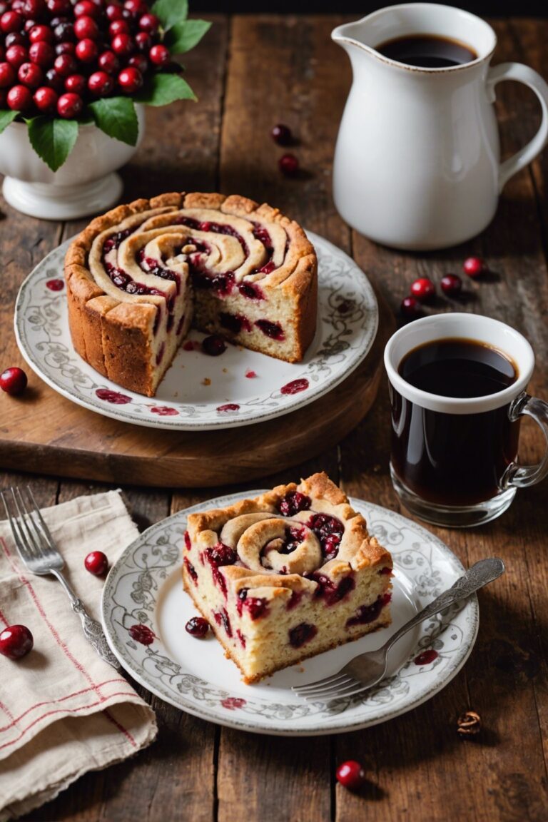 Cranberry Swirl Coffeecake