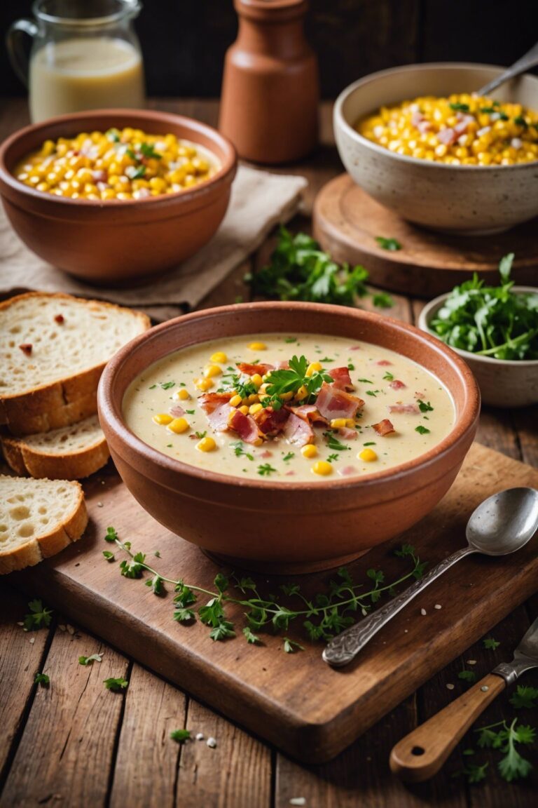 Creamy Bacon Ham And Corn Soup