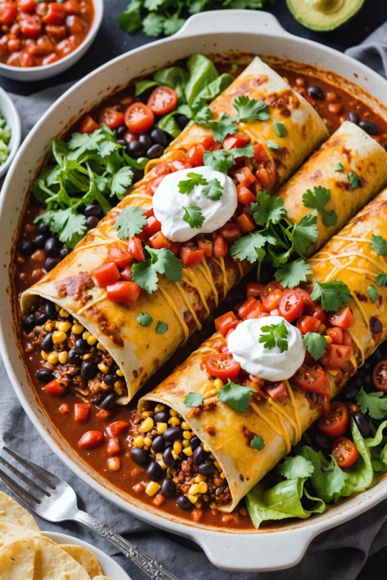 Creamy Veggie Enchiladas