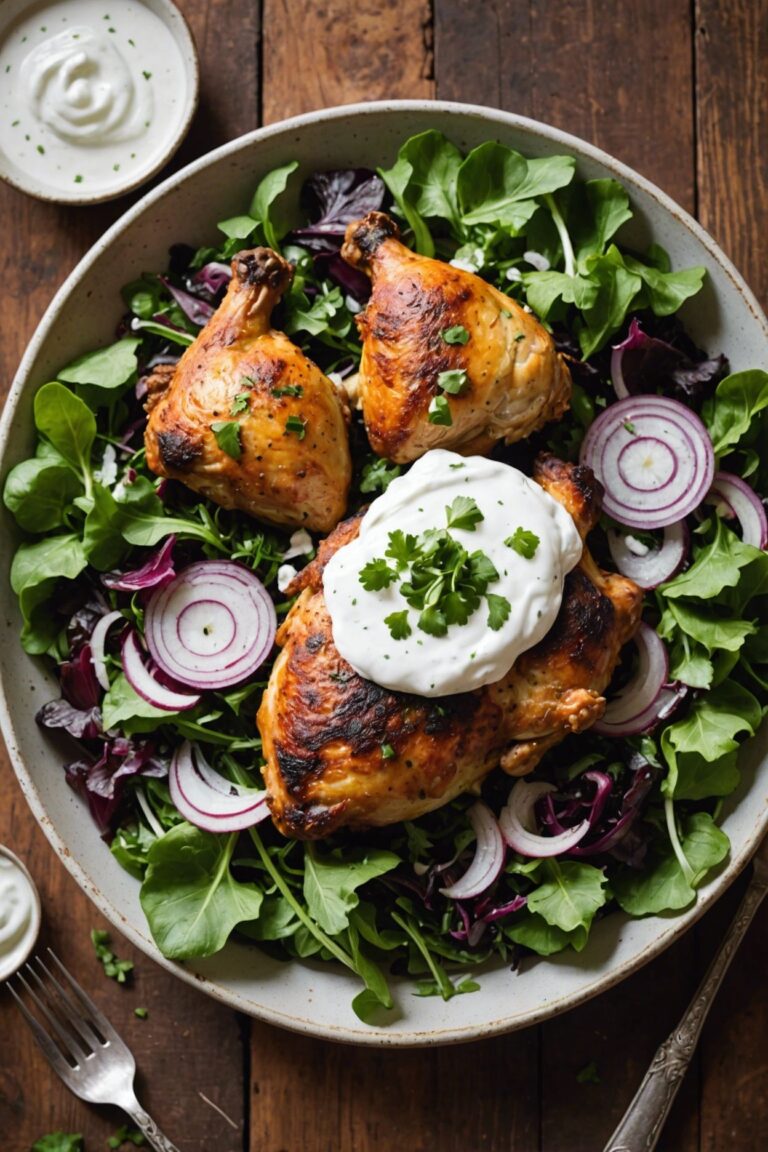 Crispy Curried Chicken Thighs With Wilted Greens