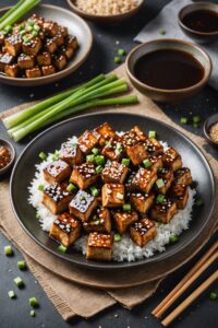 Crispy Teriyaki Tofu