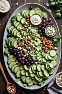 Cucumber Salad With Grapes And Almonds