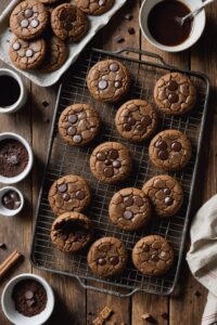 Dark Chocolate Molasses Cookies