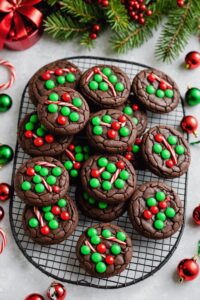 Double Chocolate Mint Cookies