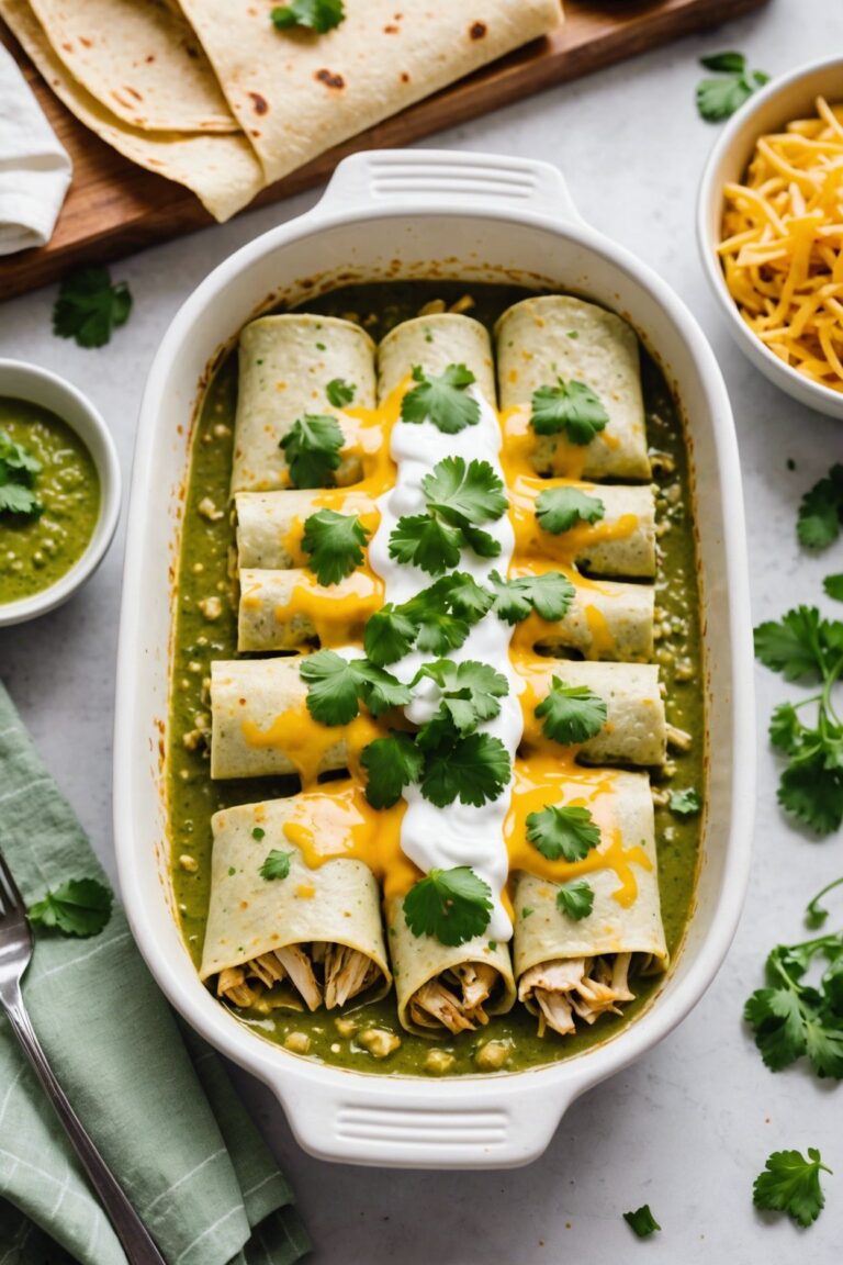 Enchiladas Verdes De Queso