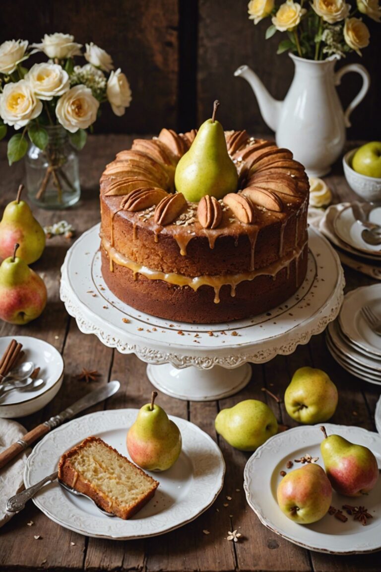 Fabulously Sweet Pear Cake