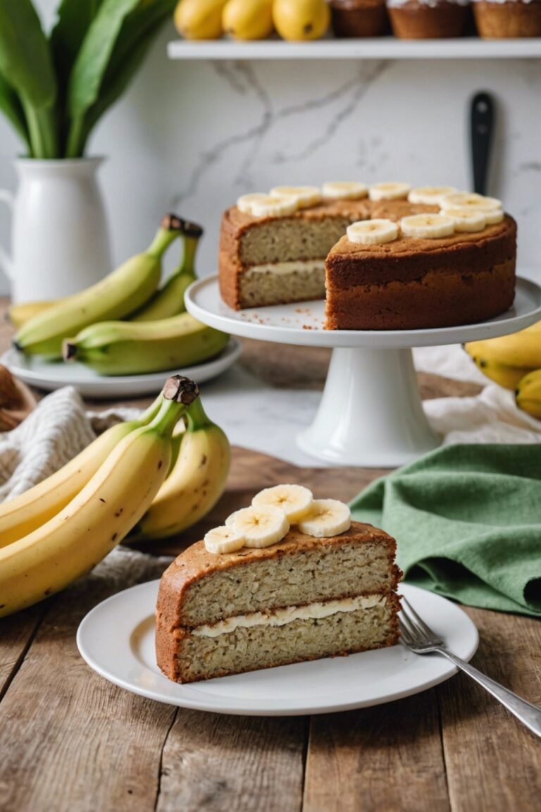 Fluffy Banana Cake