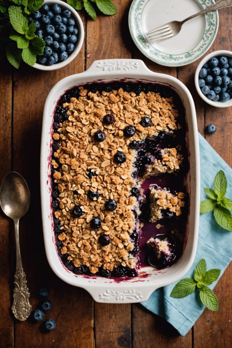 Frozen Blueberry Crisp