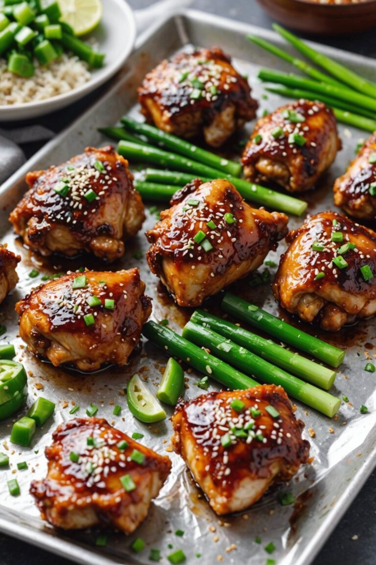 Garlic Sesame Chicken Thighs