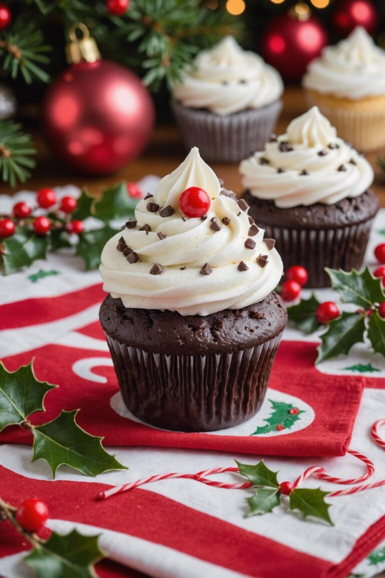 Ghirardelli Mini Gingerbread Chocolate Chip Cupcakes