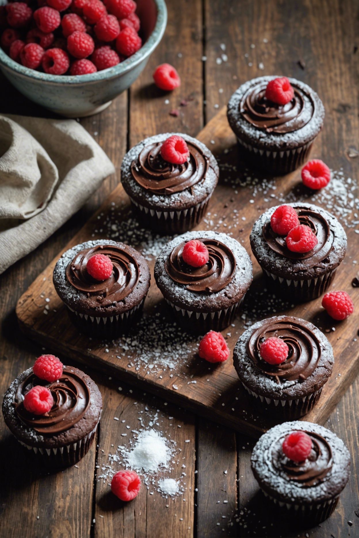 Gluten Free Chocolate Raspberry Cupcakes