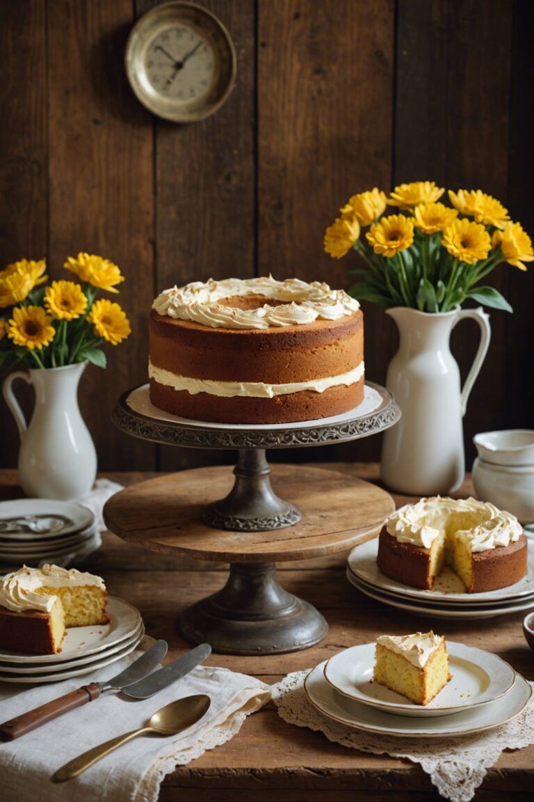 Grandmas Eggless Butterless Milkless Cake