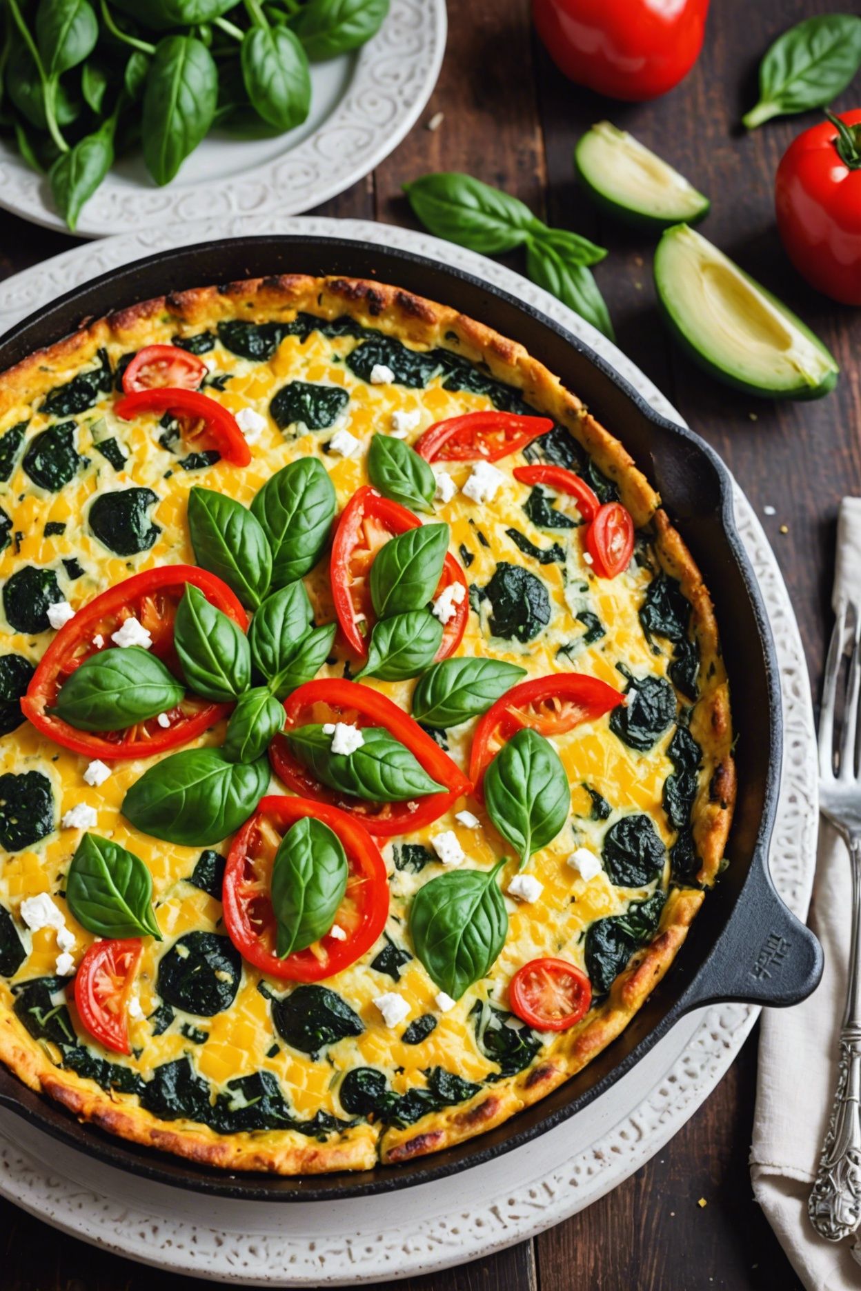 Greek Frittata With Feta And Spinach