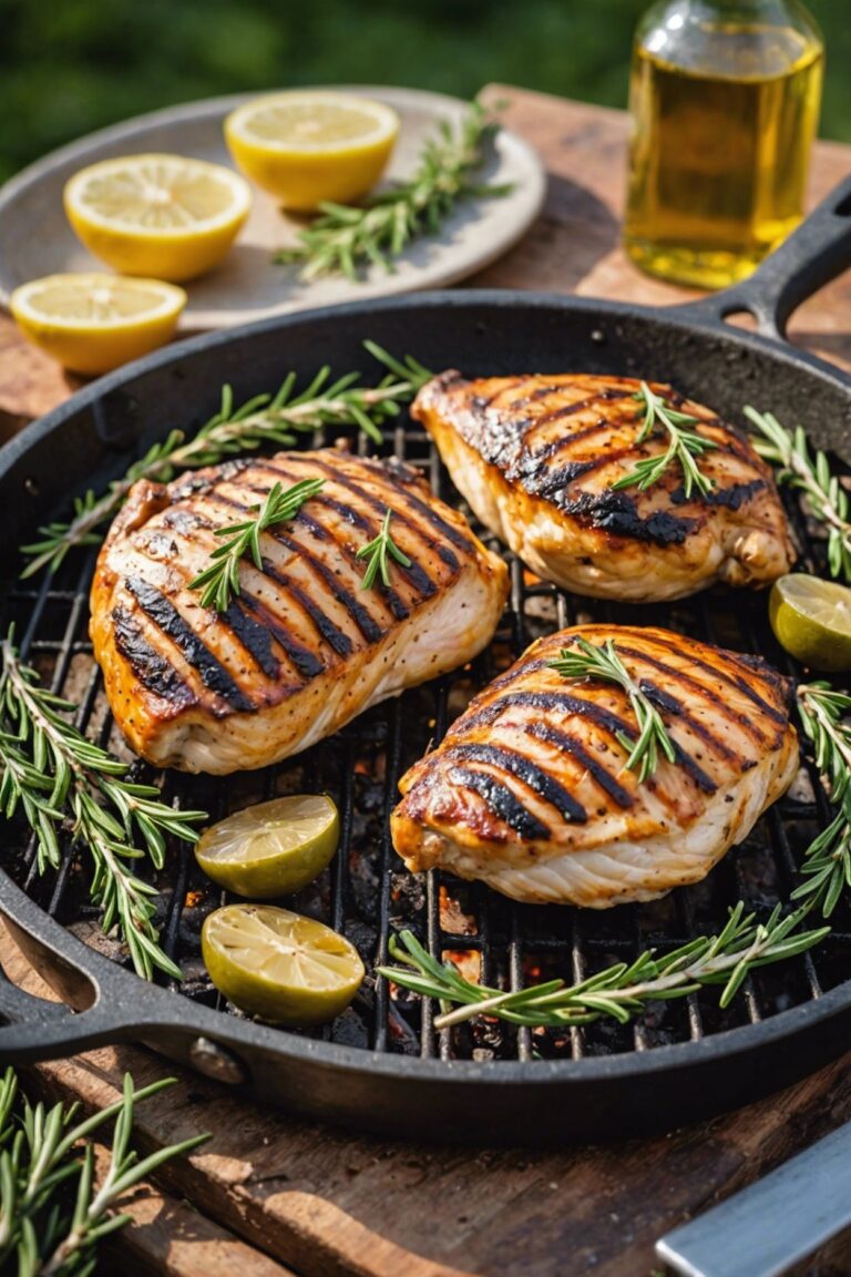 Grilled Chicken Under A Brick