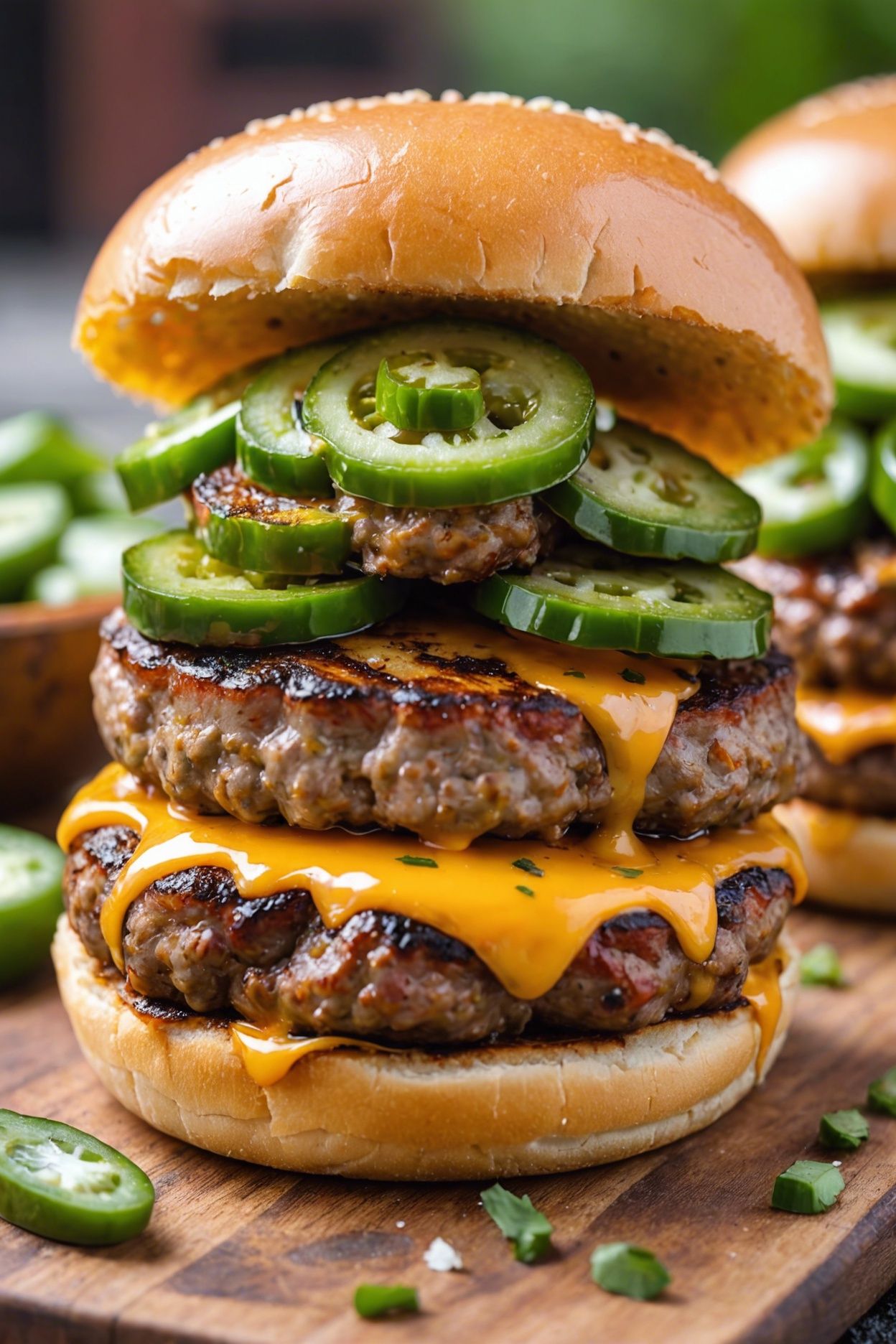 Grilled Jalapeno And Cheese Sausage Patties
