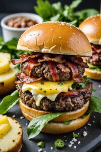 Hawaiian Beef Sliders With Pineapple Slaw