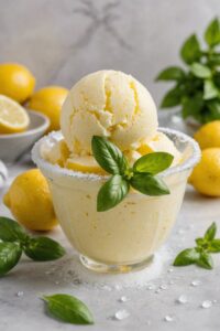 Lemon Basil Sorbet