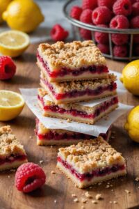 Lemon Raspberry Crumb Bars