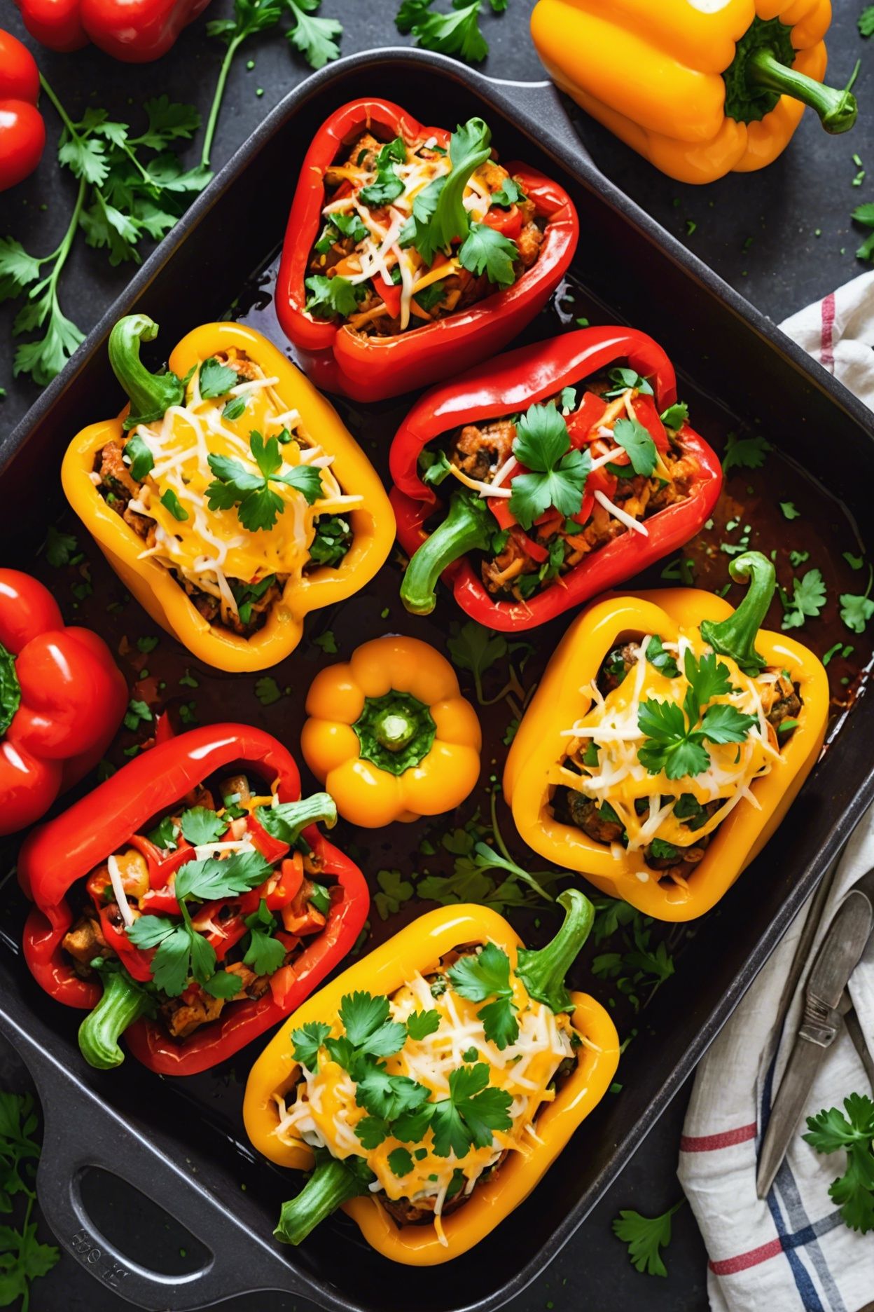 Low Carb Turkey Stuffed Peppers