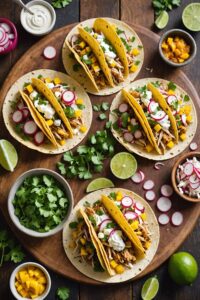 Mango Lime Shredded Chicken Tacos