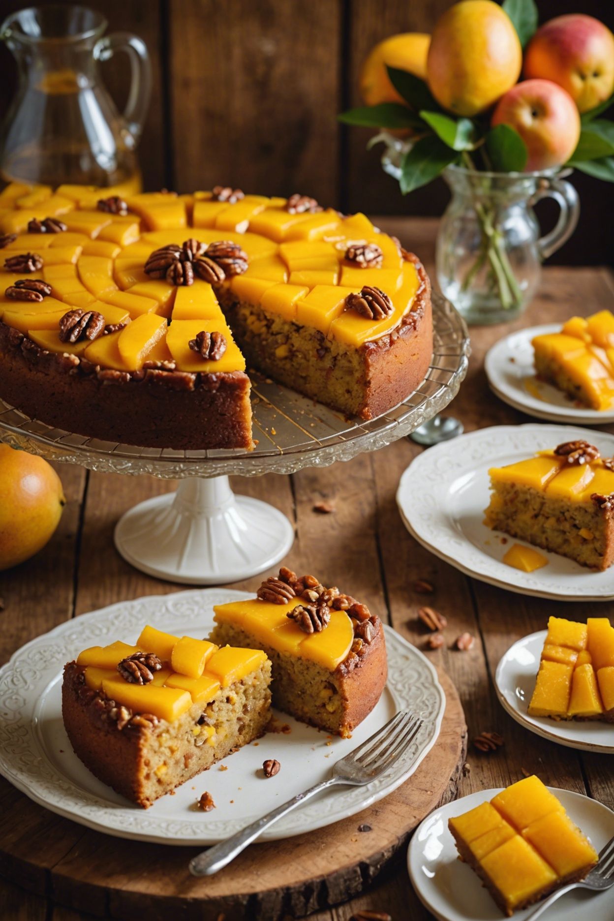 Mango Upside Down Cake