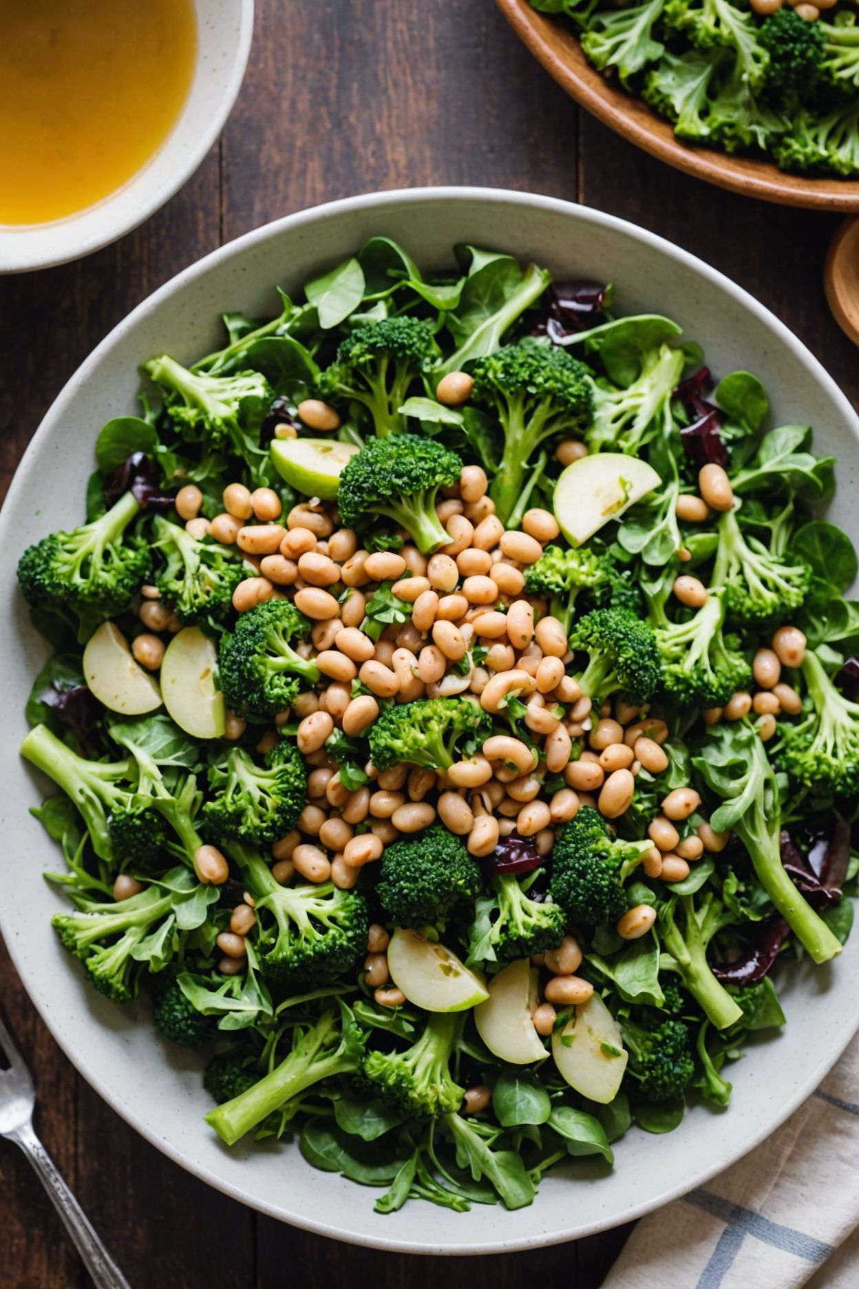 Maple Cannellini Bean Salad With Baby Broccoli