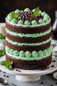 Mint Chocolate Chip Cake