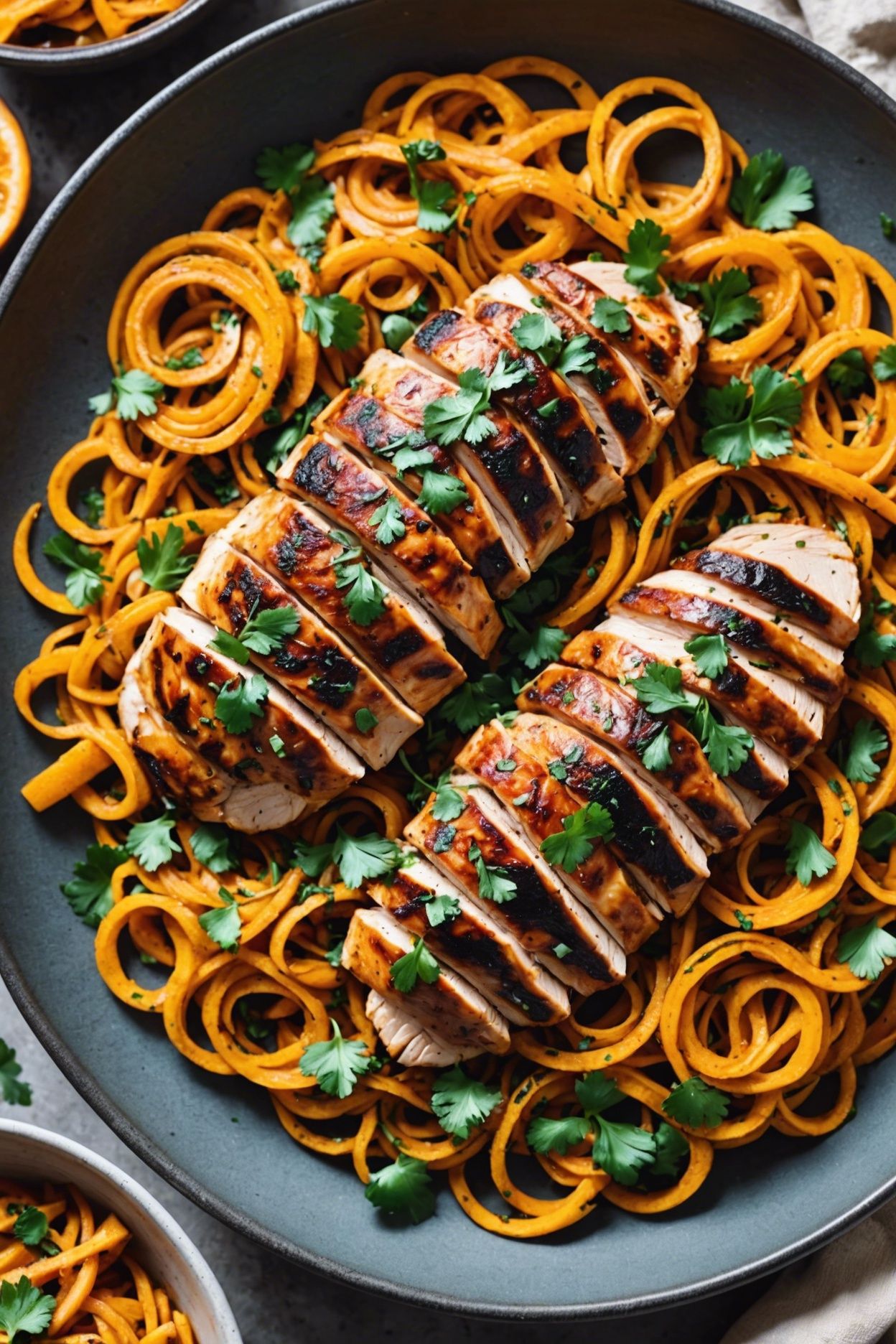 Moroccan Style Chicken With Butternut Squash Noodles