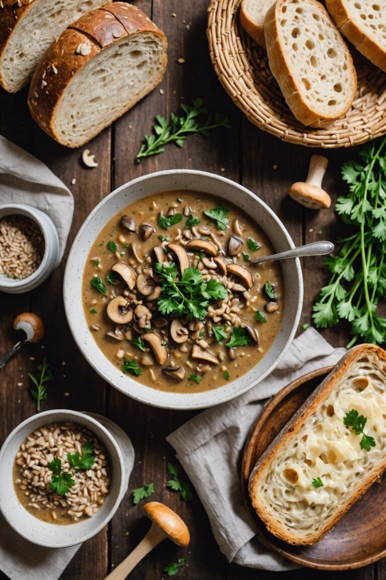 Mushroom And Farro Soup