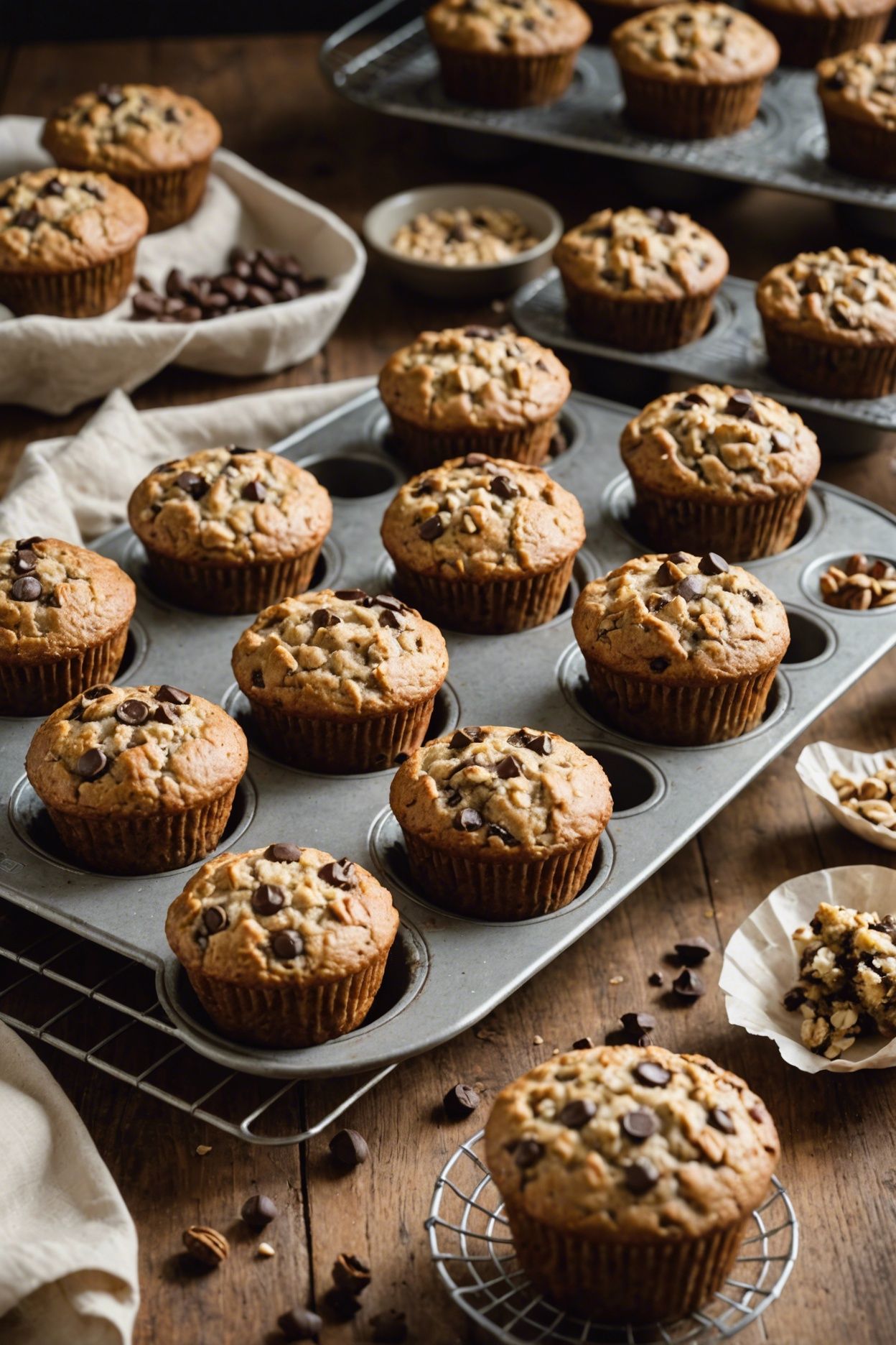 Oatmeal Chocolate Chip Muffins