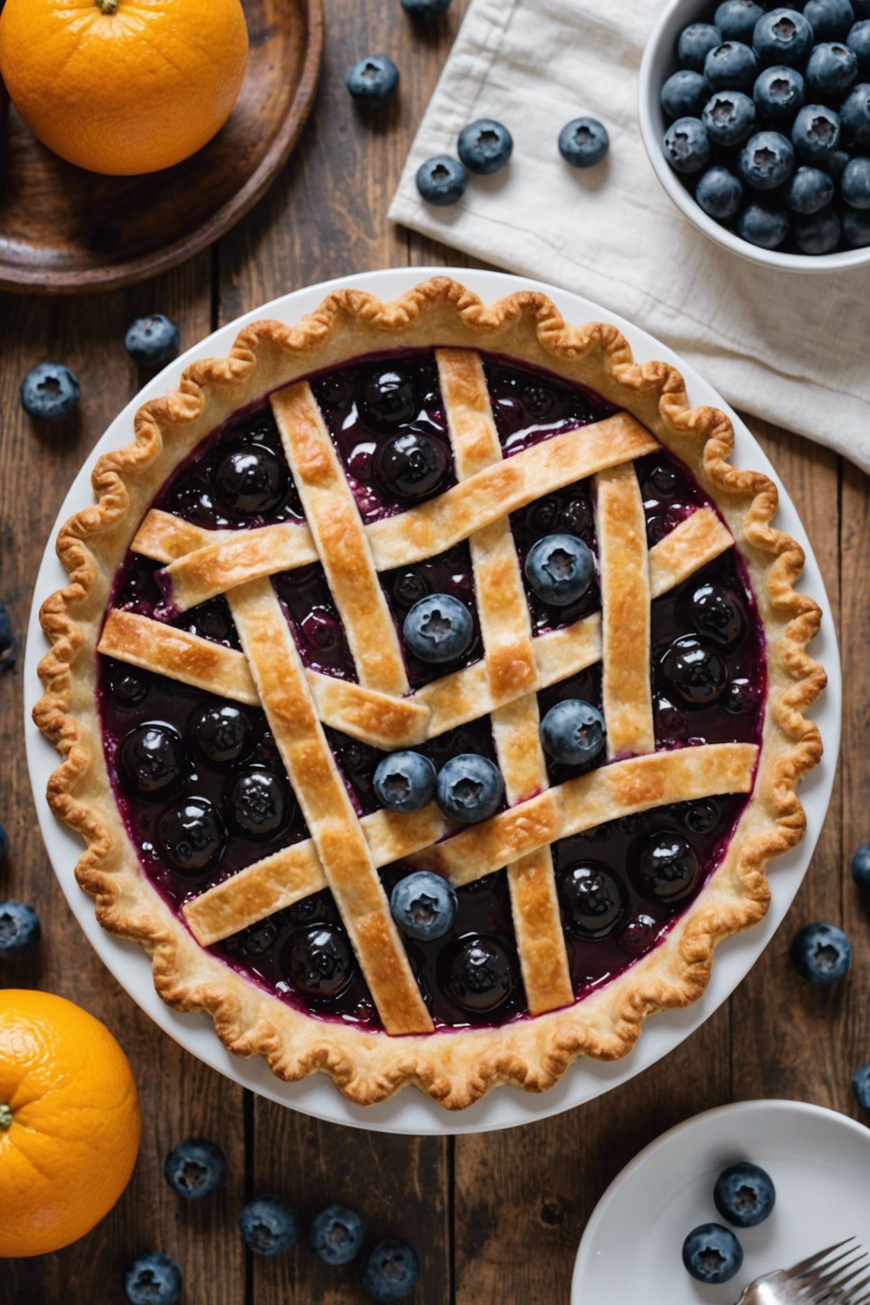 Orange Blueberry Pie